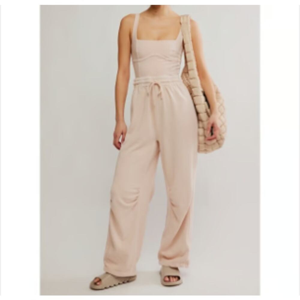 Free People FP Movement Inbound Onesie Jumpsuit One Piece Cashmere Pink Medium